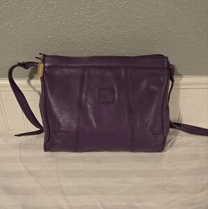 Giani Bernini Purple Leather Crossbody Purse